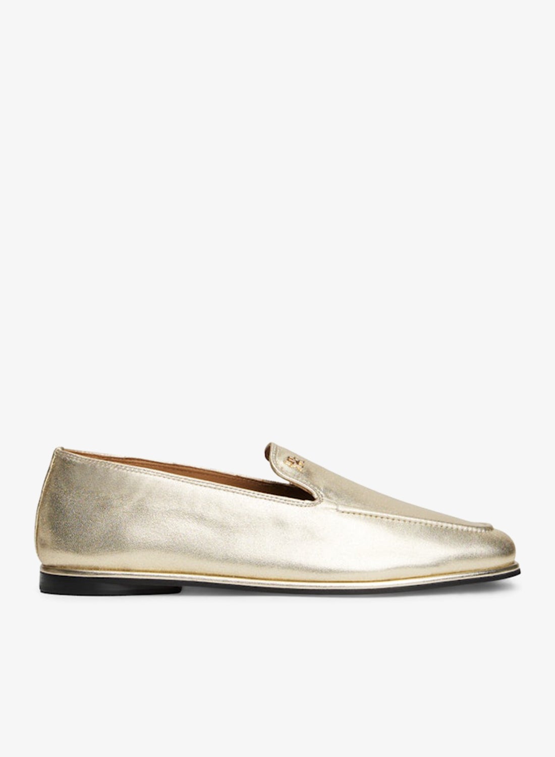 Casual Gold Loafers